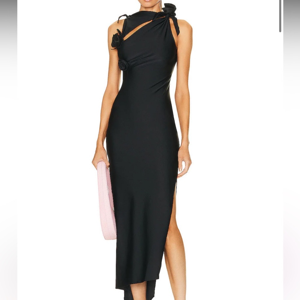 Black asymmetrical dress